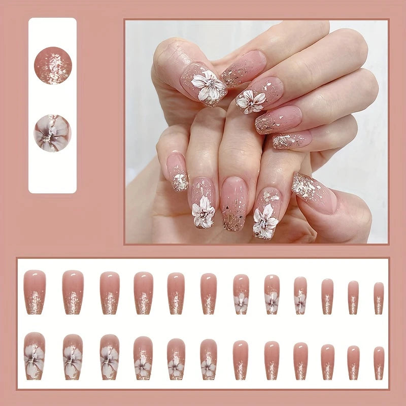 Long Ballerina Press-On Nails 10-pieces