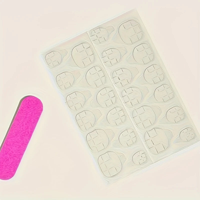 12- Pieces Short Square Press-On Nails