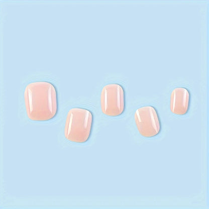 Short Oval Press On Nails 10-pieces