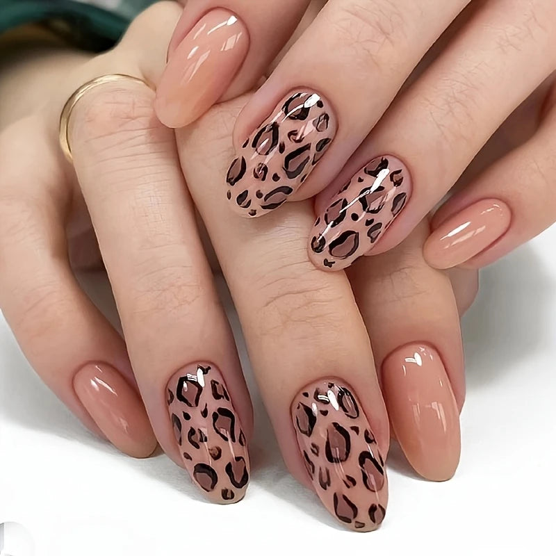 Western Leopard Print Press-On Nails 10-pieces