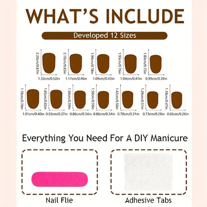 Western Leopard Print Press-On Nails 10-pieces