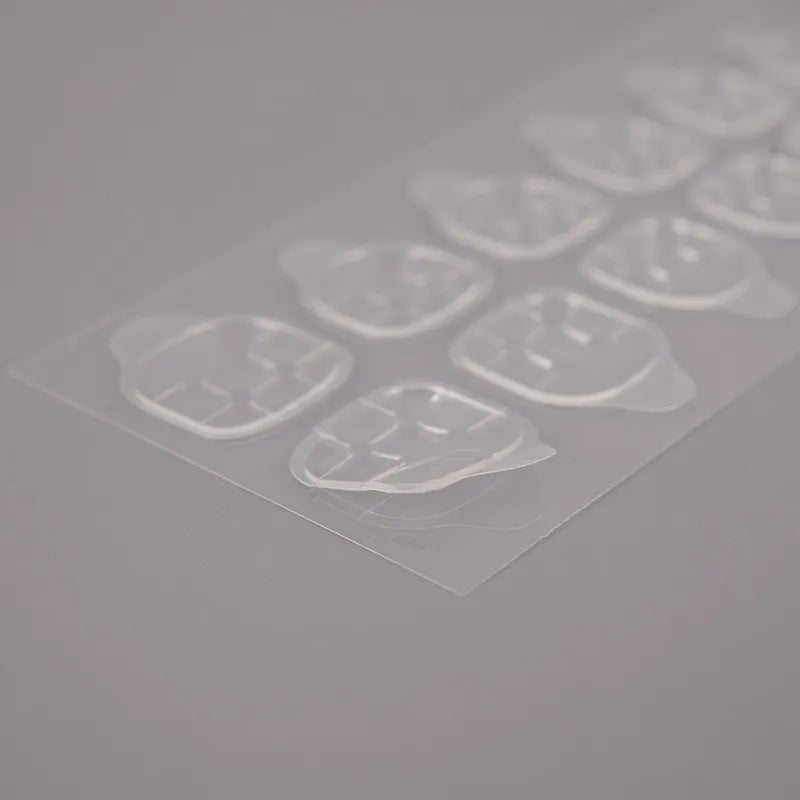 Nail enhancement double-sided transparent invisible sheet adhesive 24 pieces