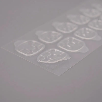 Nail enhancement double-sided transparent invisible sheet adhesive 24 pieces