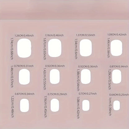 Short Oval Press On Nails 10-pieces