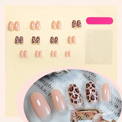 Western Leopard Print Press-On Nails 10-pieces
