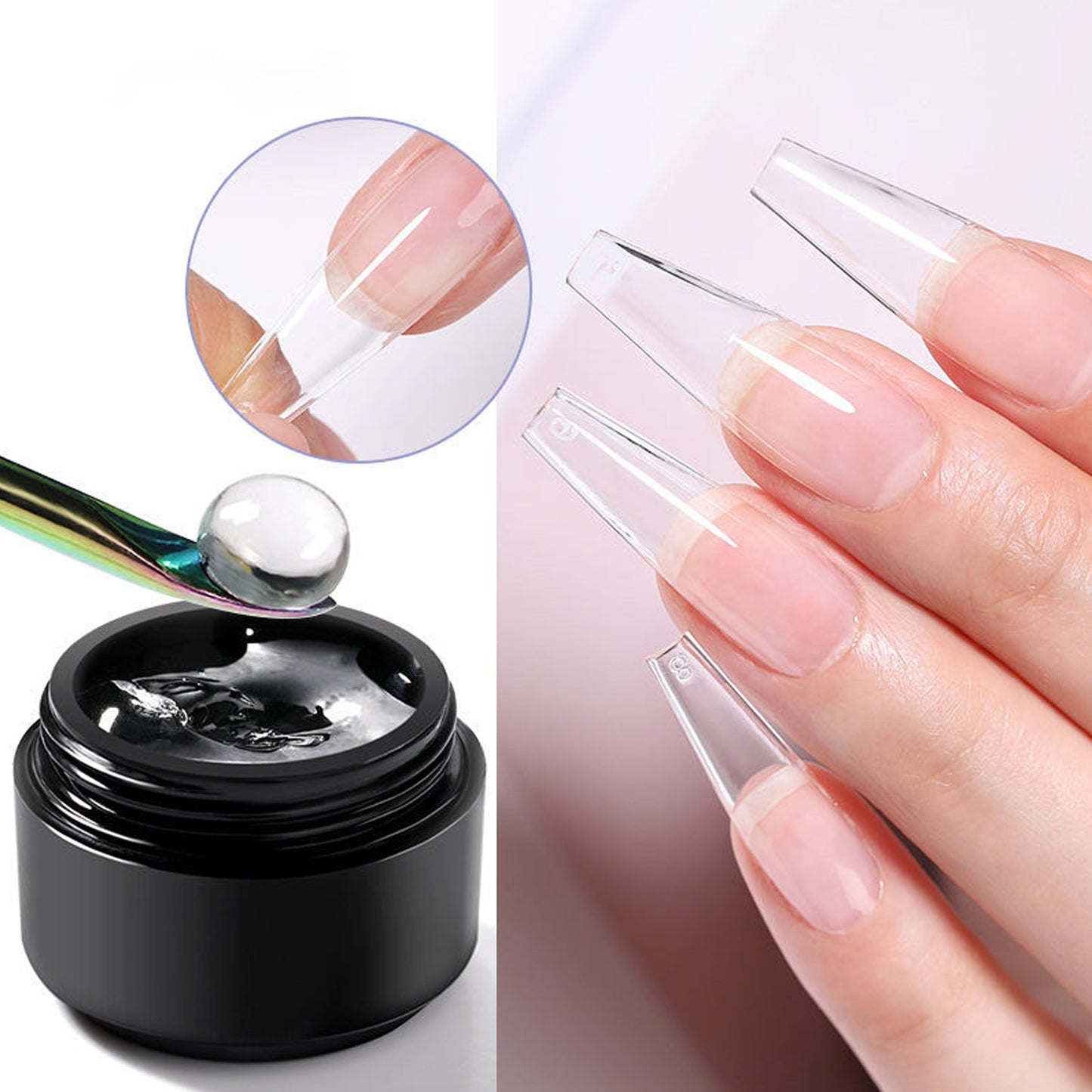 Solid 10ml UV Light Cured Press Nail Glue