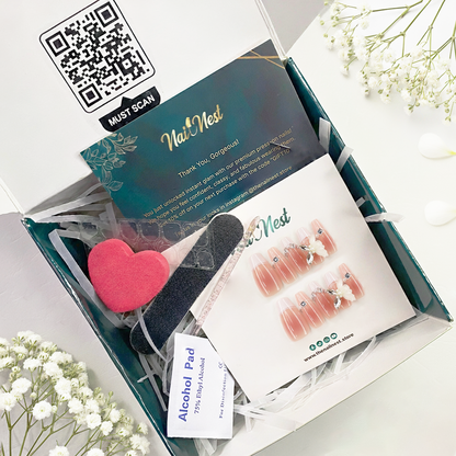 10pcs French-Style Press-On Nails