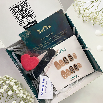 Western Leopard Print Press-On Nails 10-pieces