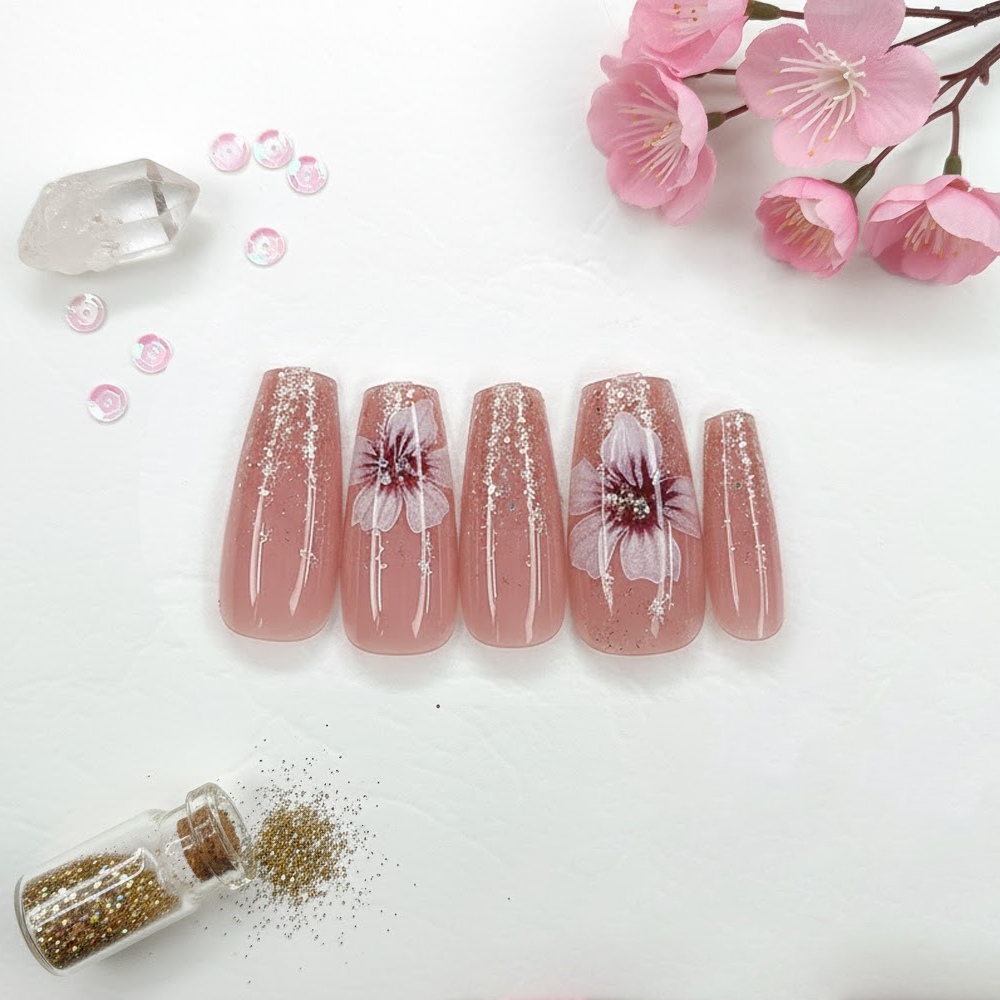 Long Ballerina Press-On Nails 10-pieces