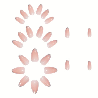 French Gradient Pink & White Press-On Nails 10-pieces