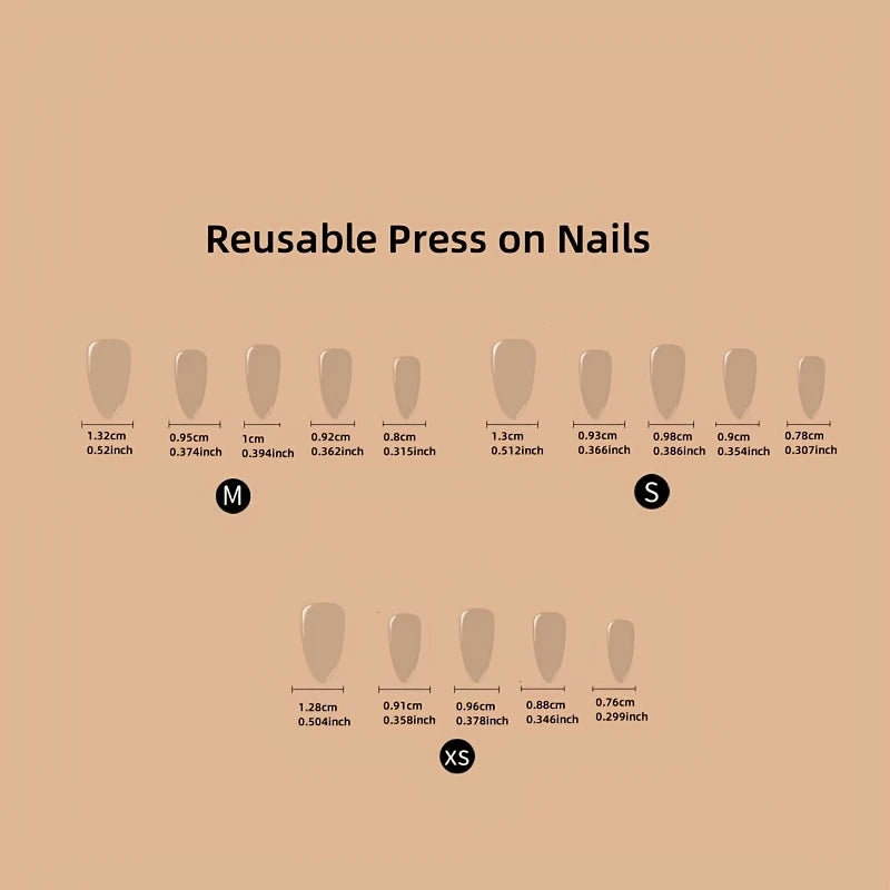 Red Cat’s Eye Press-On Nails 10-pieces