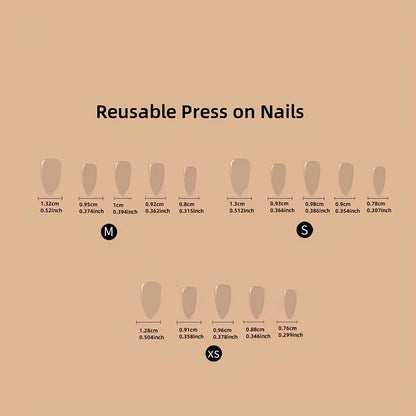Red Cat’s Eye Press-On Nails 10-pieces