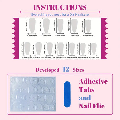 Autumn Wheat Stalk Almond Press-On Nails 10-pieces