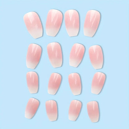 Gradient Artificial Press-On Nails 10-pieces