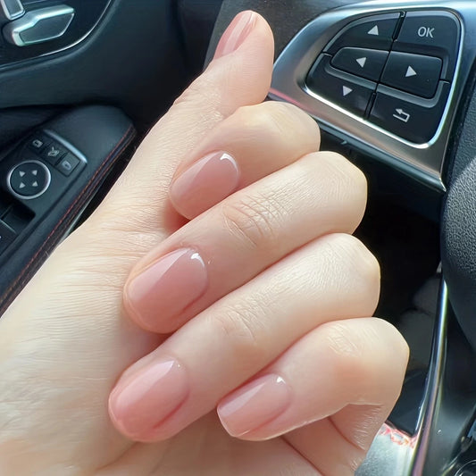 Short Oval Press On Nails 10-pieces