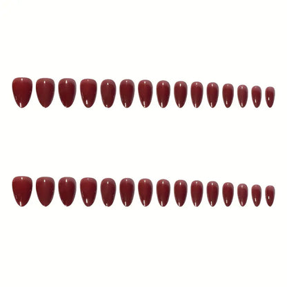 Short Almond Shaped Press-On Nails 10-pieces